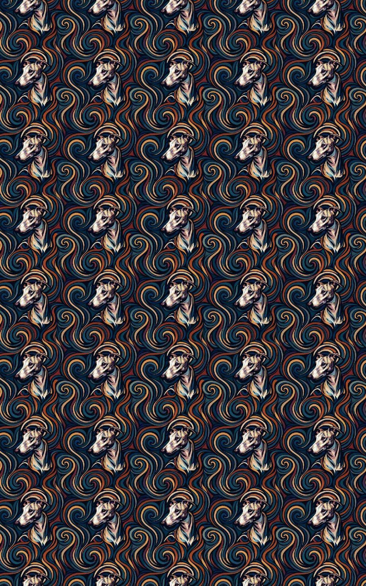 Sighthound Spiral - London Penny Gift Wrap