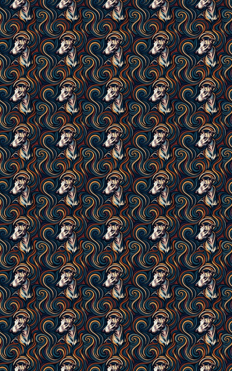 Sighthound Spiral - London Penny Gift Wrap