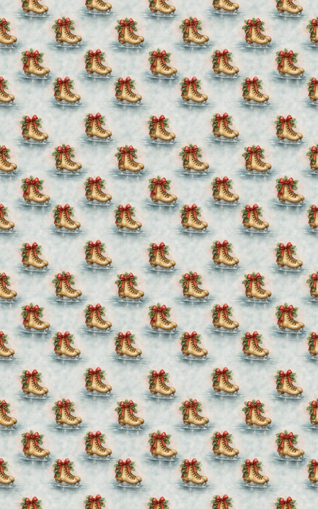 Skates On Ice - London Penny Gift Wrap