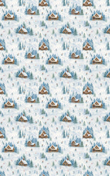 Snowfall Chalet - London Penny Gift Wrap
