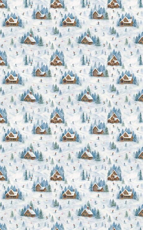 Snowfall Chalet - London Penny Gift Wrap