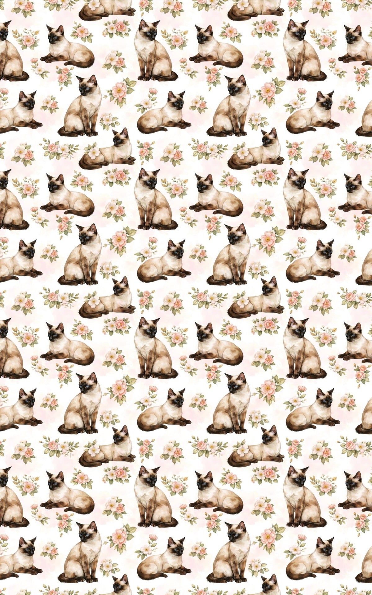 Sleek Siamese Silhouettes - London Penny Gift Wrap
