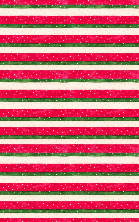 Snowfall on Candy Ribbons Wrapping Paper - London Penny Gift Wrap