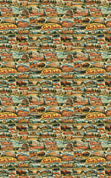 South Dakota Postcard Memories - London Penny Gift Wrap