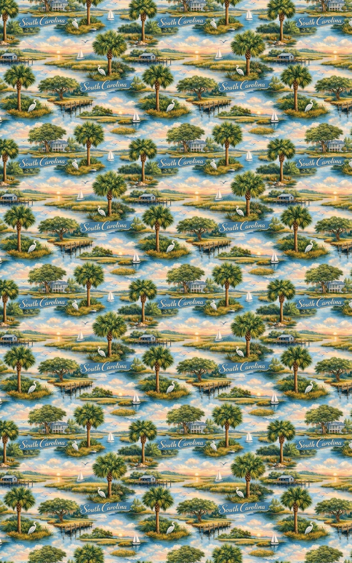 South Carolina Lowcountry Grace - London Penny Gift Wrap