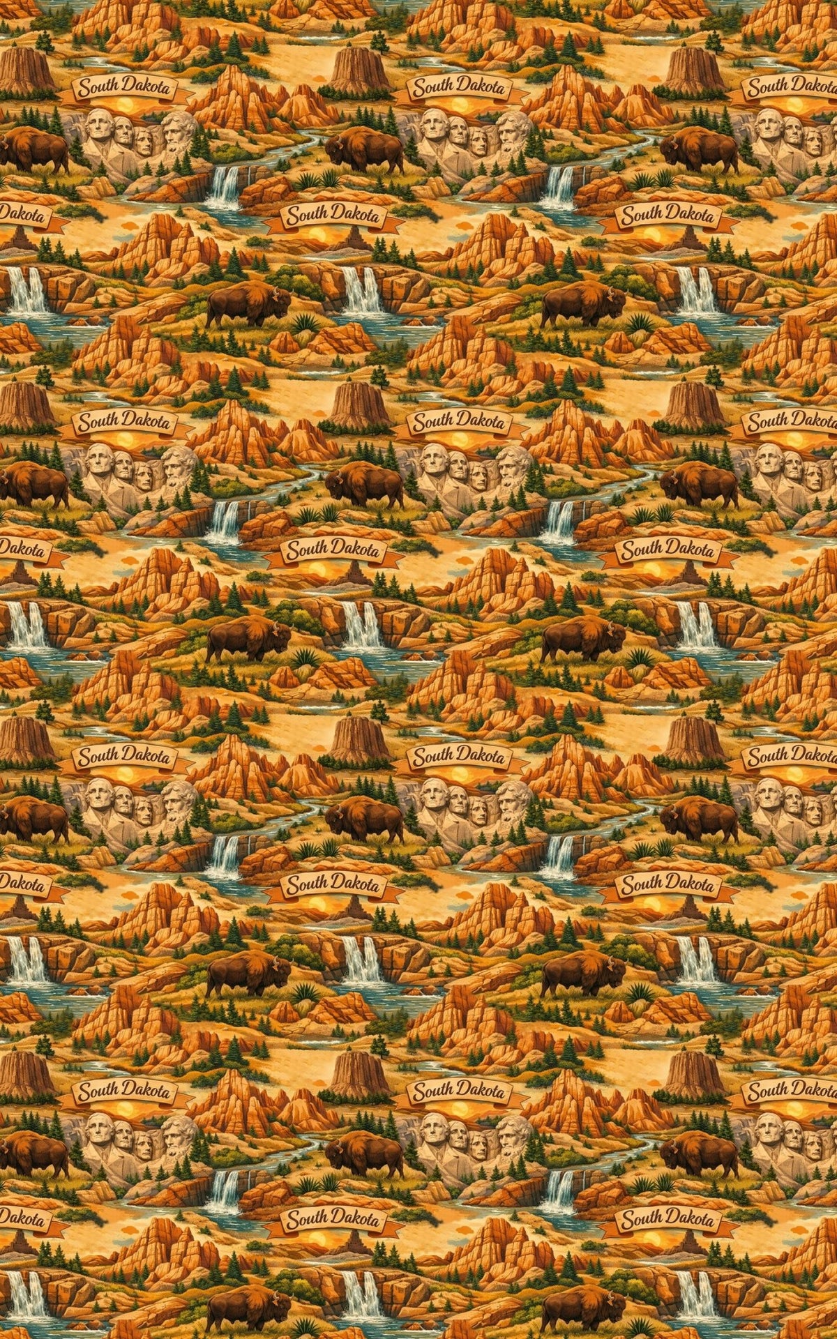 South Dakota Badlands Beauty - London Penny Gift Wrap
