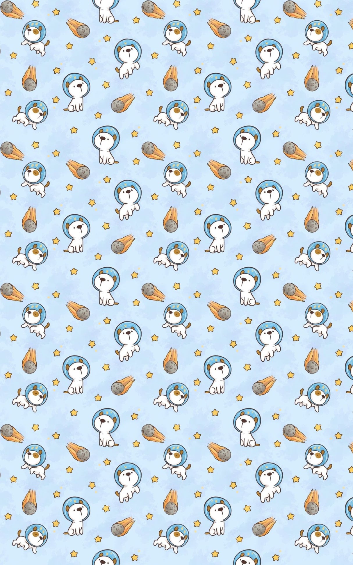 Space Puppy Adventures - London Penny Gift Wrap