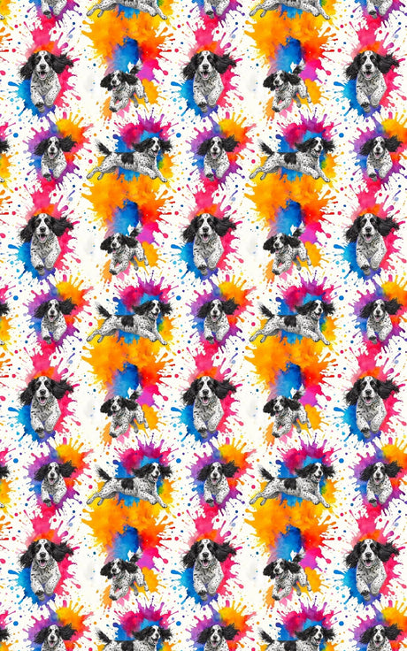 Spaniel Splash - London Penny Gift Wrap