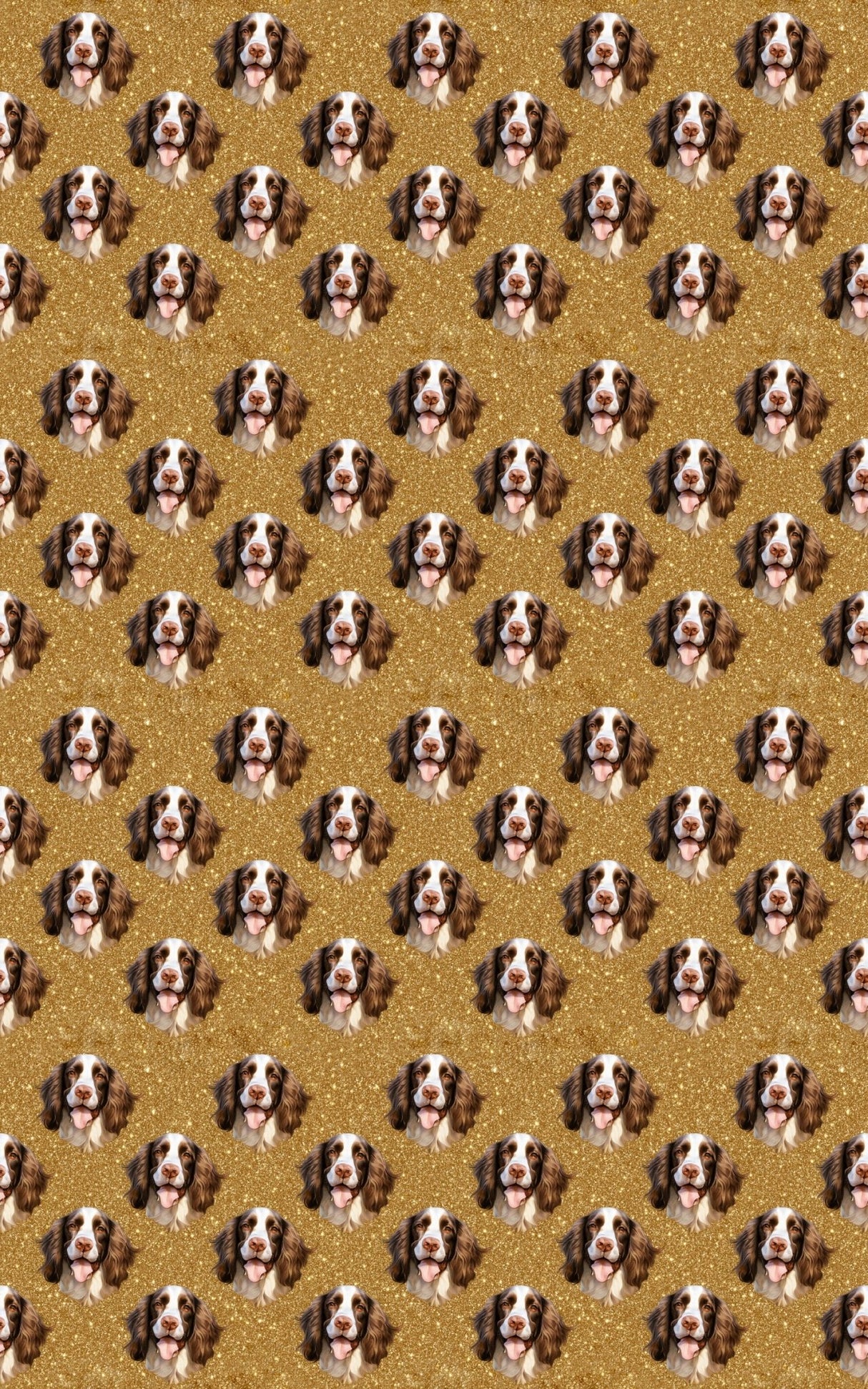 Spaniel Sparkle Plaid - London Penny Gift Wrap