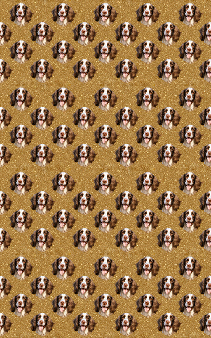 Spaniel Sparkle Plaid