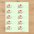 Sphynx Santa Paws Gift Tag Sticker Sheet - London Penny Gift Wrap