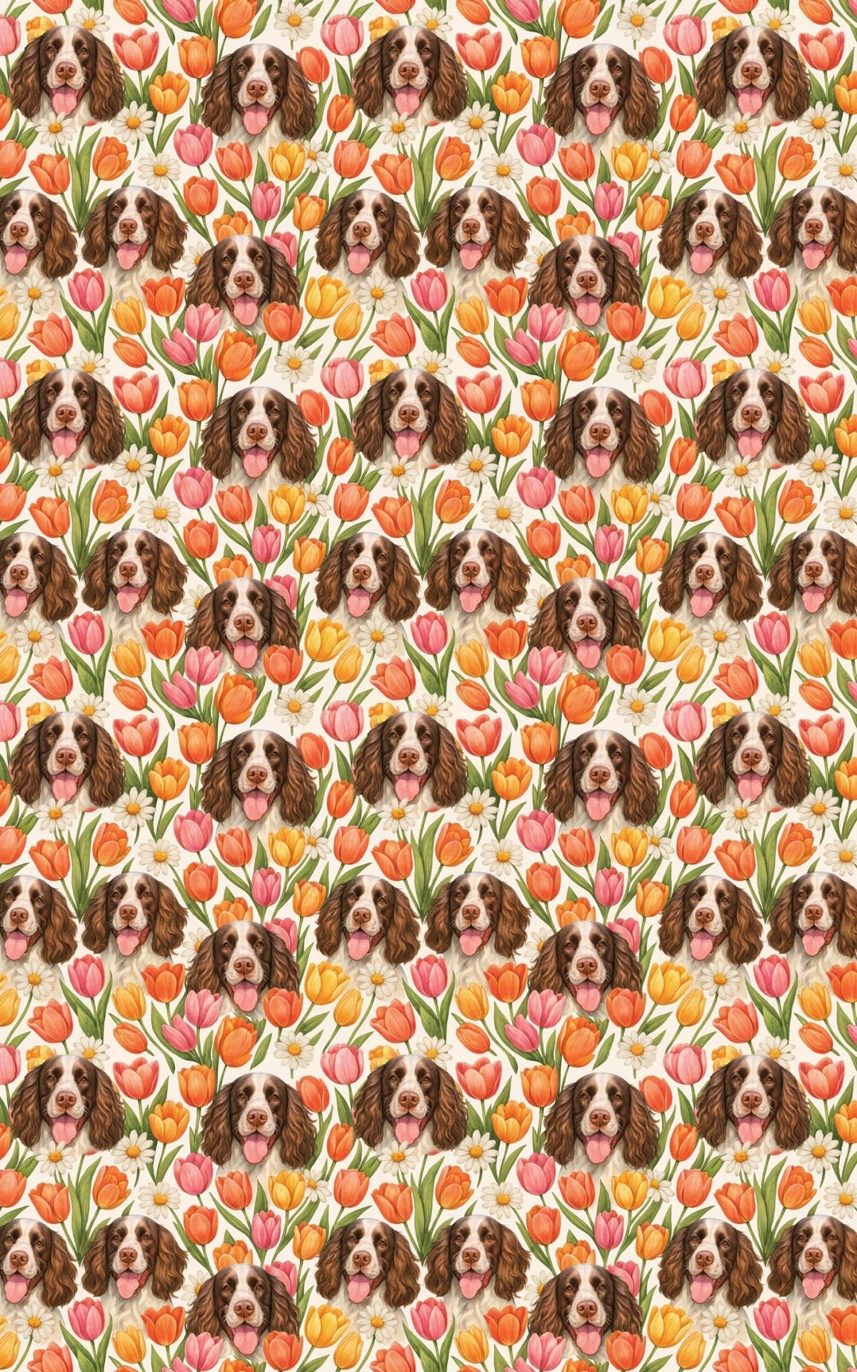Spring Spaniel - London Penny Gift Wrap