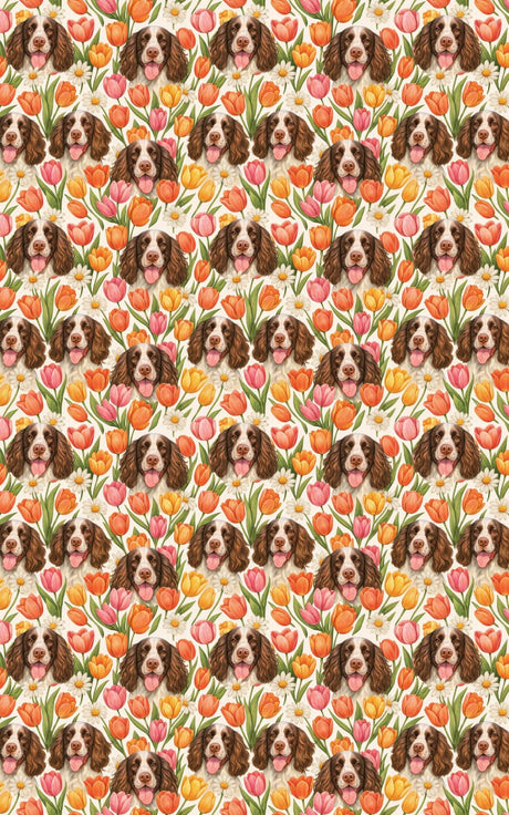 Spring Spaniel - London Penny Gift Wrap