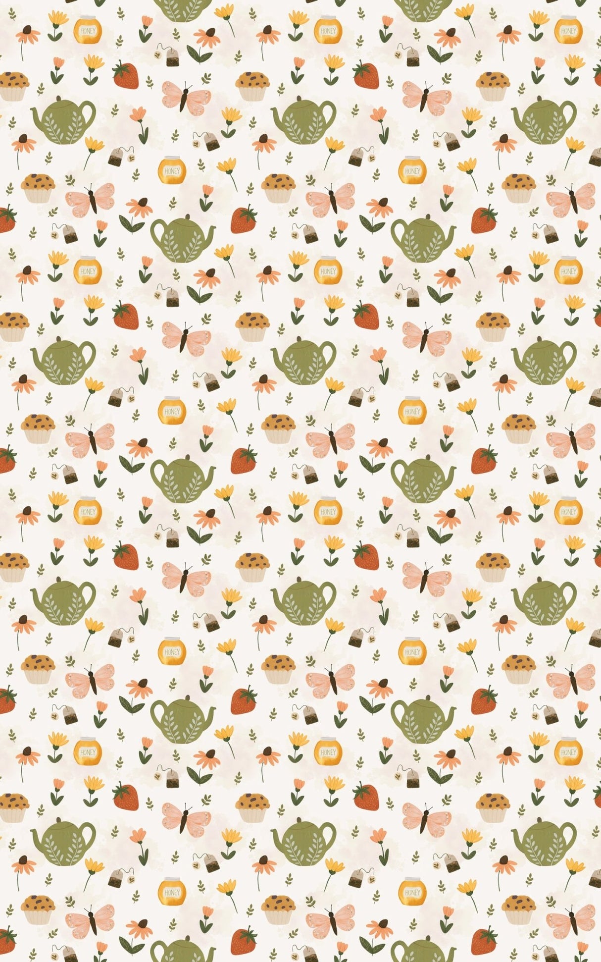 Spring Tea Garden - London Penny Gift Wrap