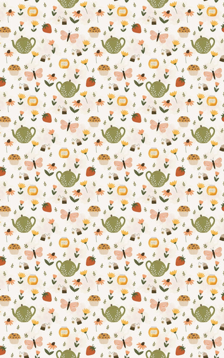 Spring Tea Garden - London Penny Gift Wrap
