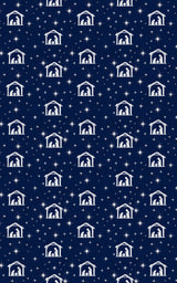 Starlit Midnight Nativity - London Penny Gift Wrap