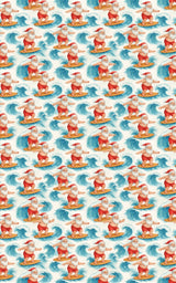 Surf’s Up Santa - London Penny Gift Wrap