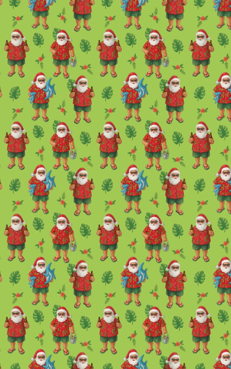 Santa’s Beach Break - London Penny Gift Wrap