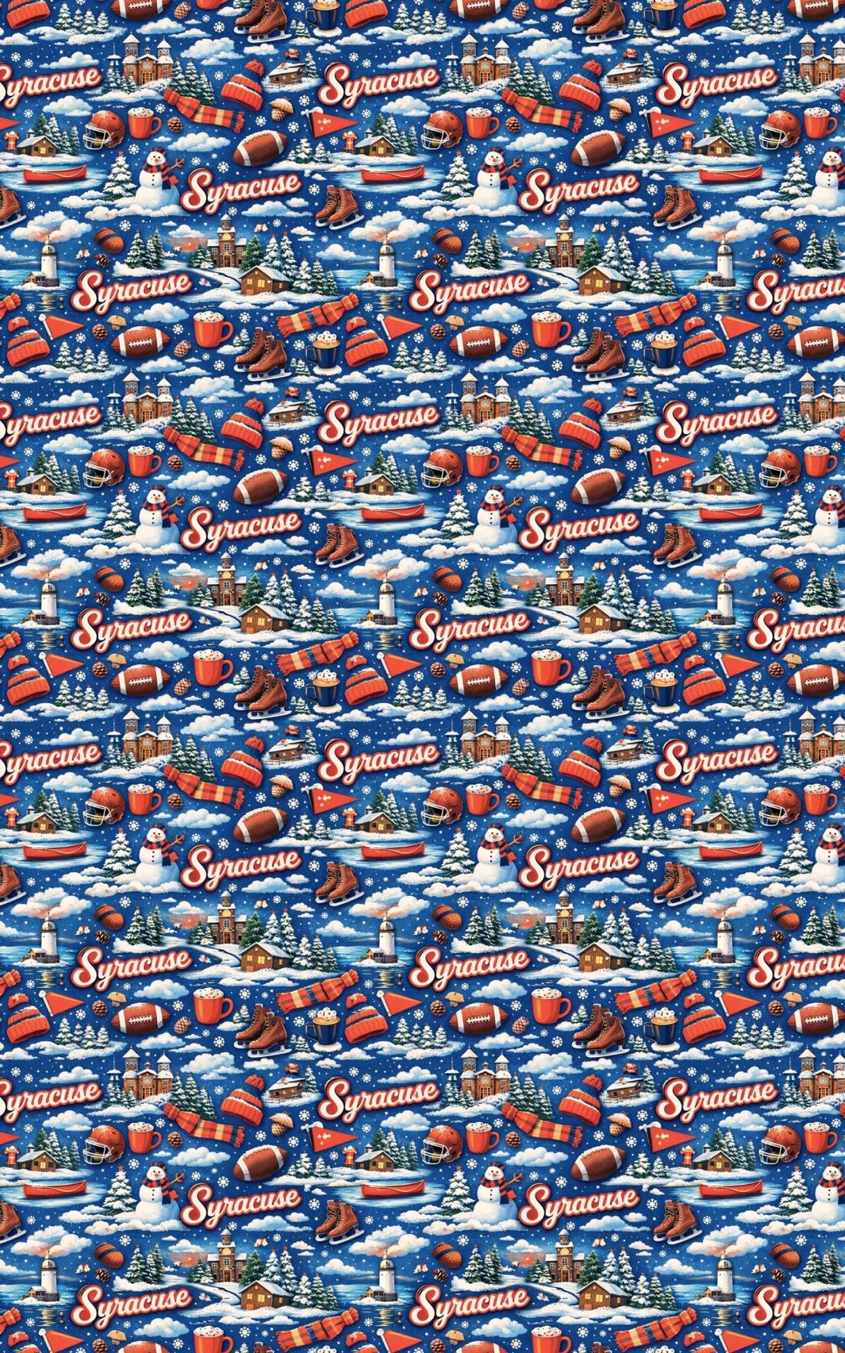 Syracuse Lake Snowfall - London Penny Gift Wrap