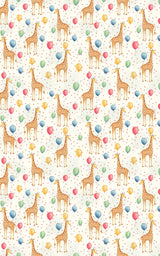Giraffe Balloon Bash - London Penny Gift Wrap