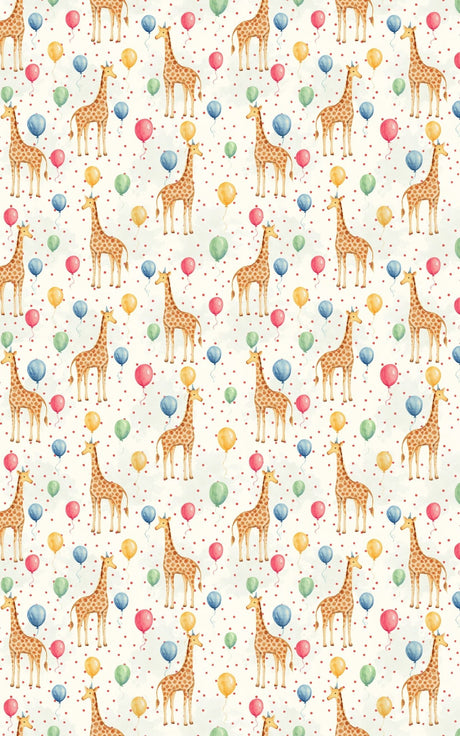 Giraffe Balloon Bash - London Penny Gift Wrap