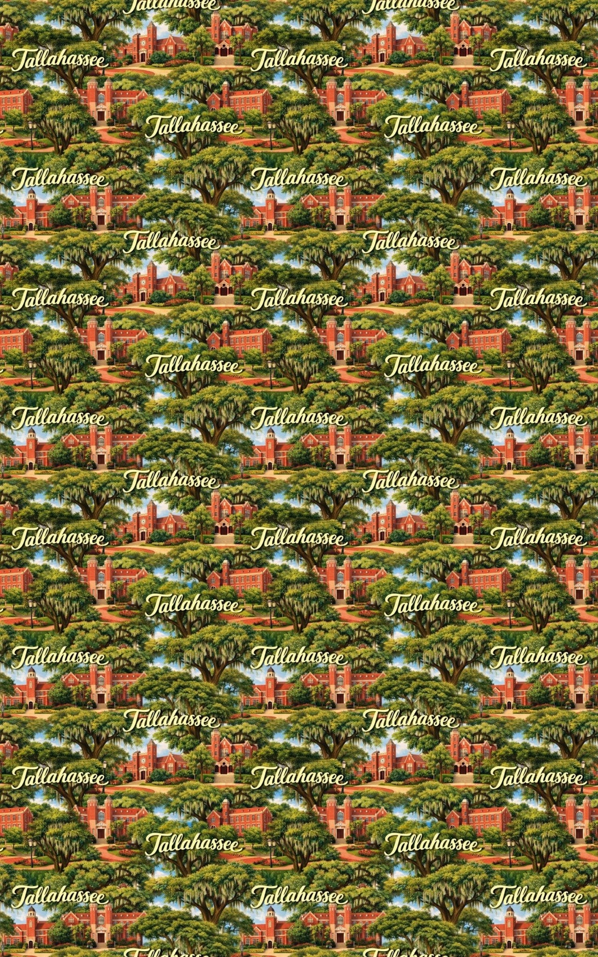 Tallahassee College Town Glow - London Penny Gift Wrap