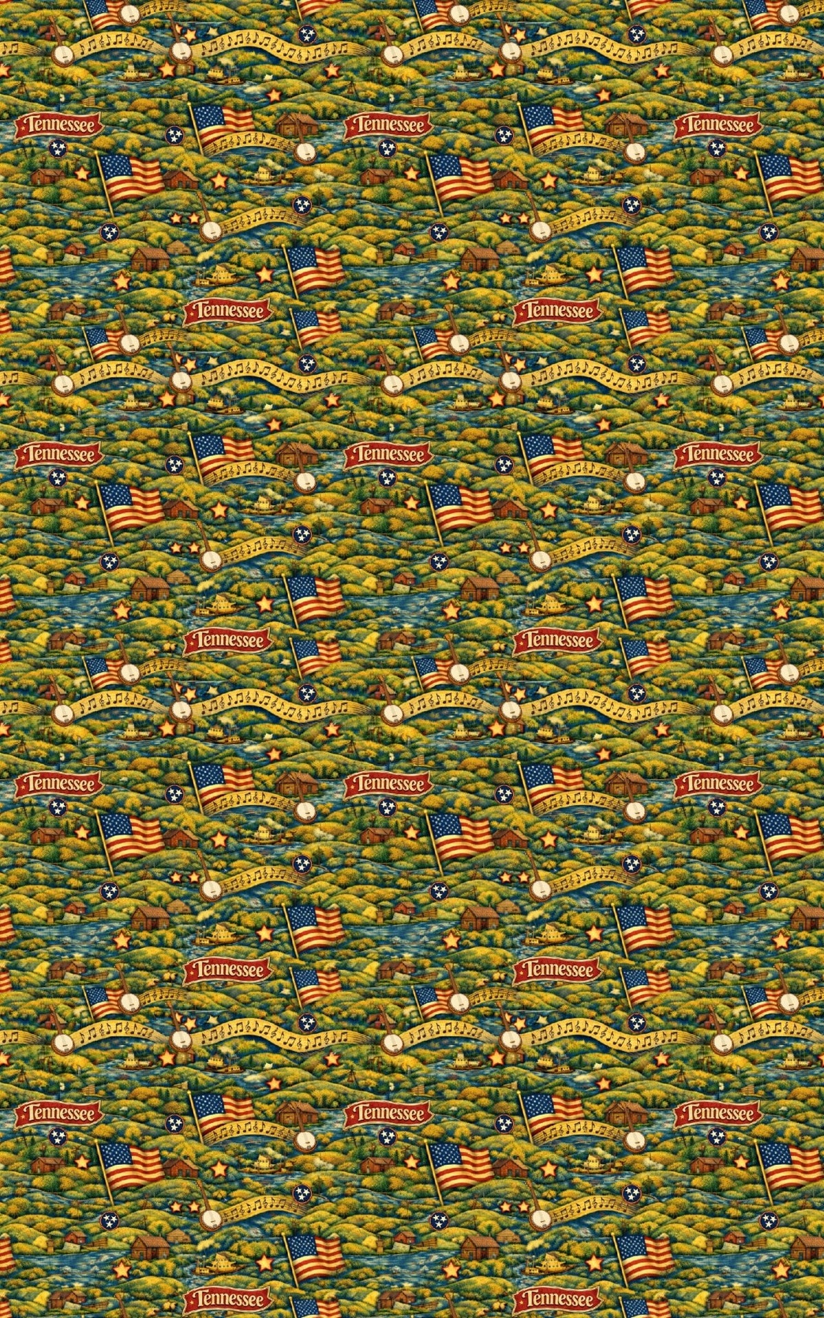 Tennessee Appalachian Harmony - London Penny Gift Wrap