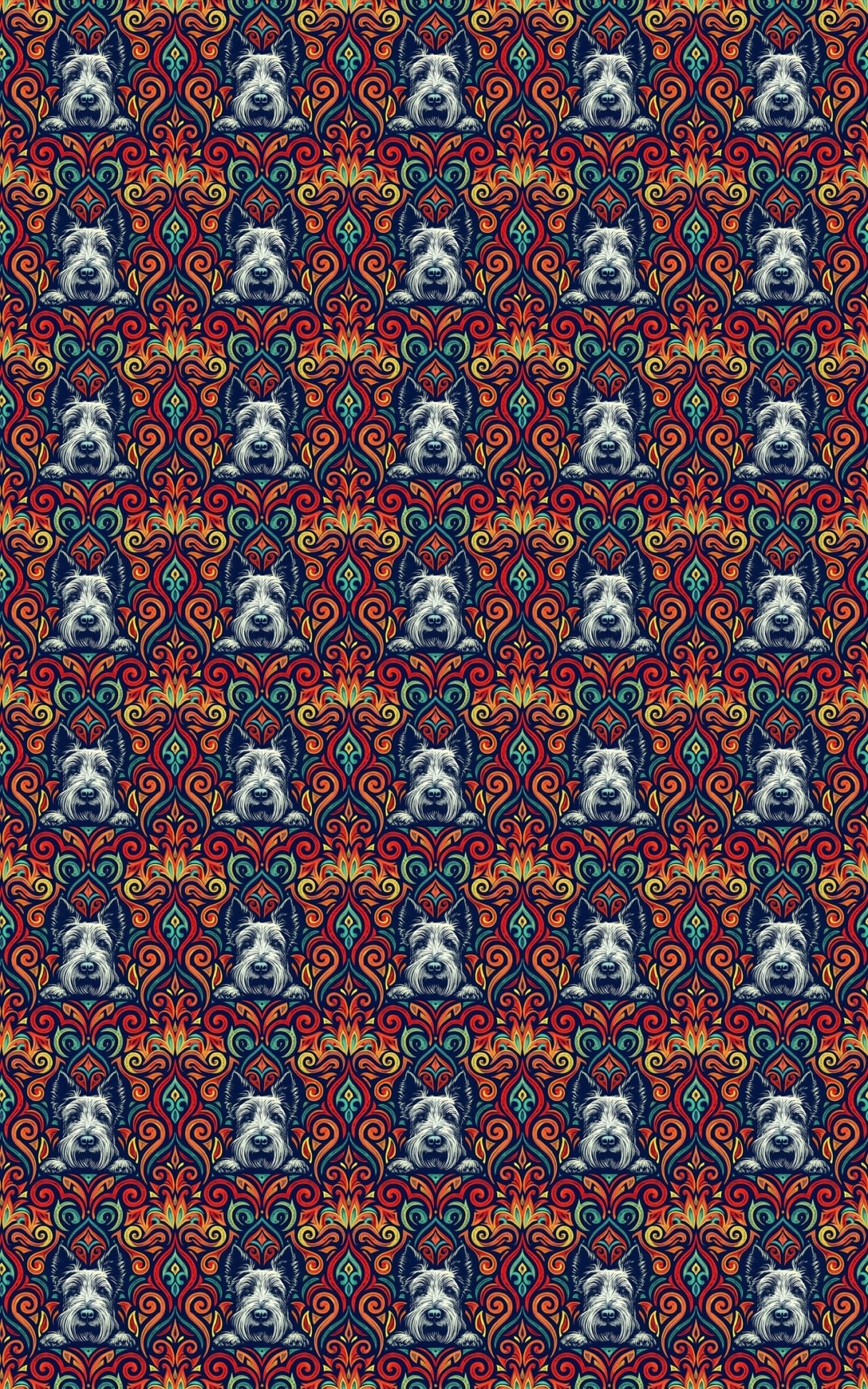 Terrier Tribal - London Penny Gift Wrap