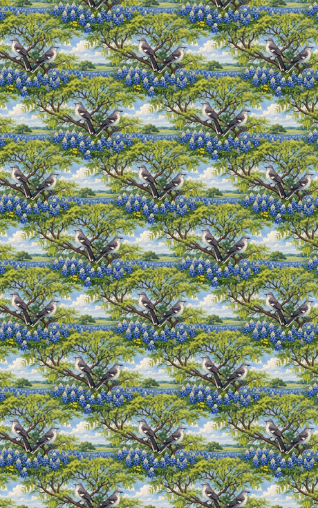 Texas Flora & Fauna - London Penny Gift Wrap