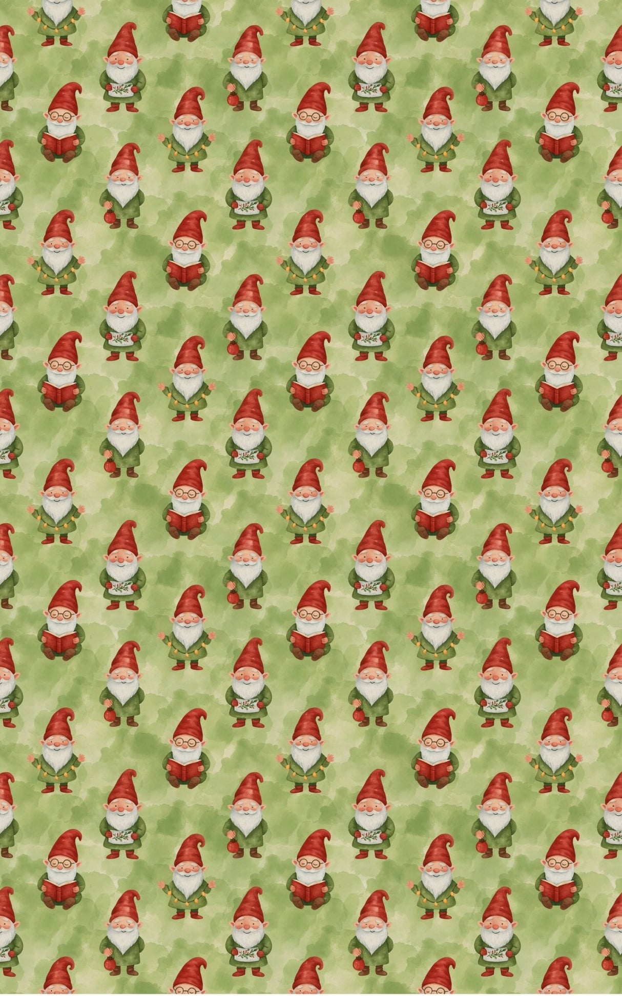 Jolly Christmas Gnomes - London Penny Gift Wrap
