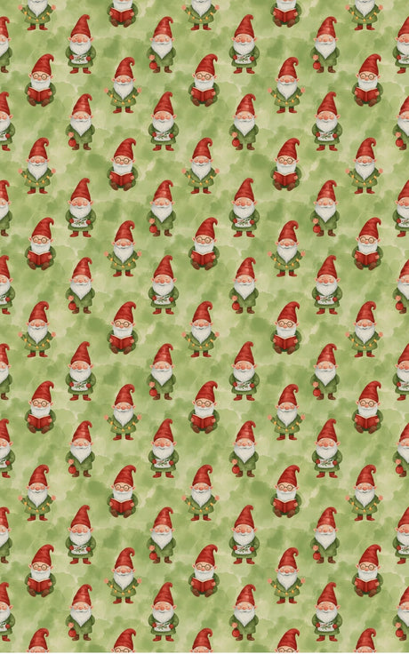 Jolly Christmas Gnomes - London Penny Gift Wrap