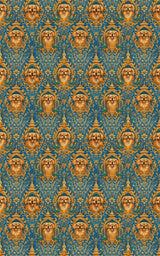 Tibetan Temple Tapestry - London Penny Gift Wrap