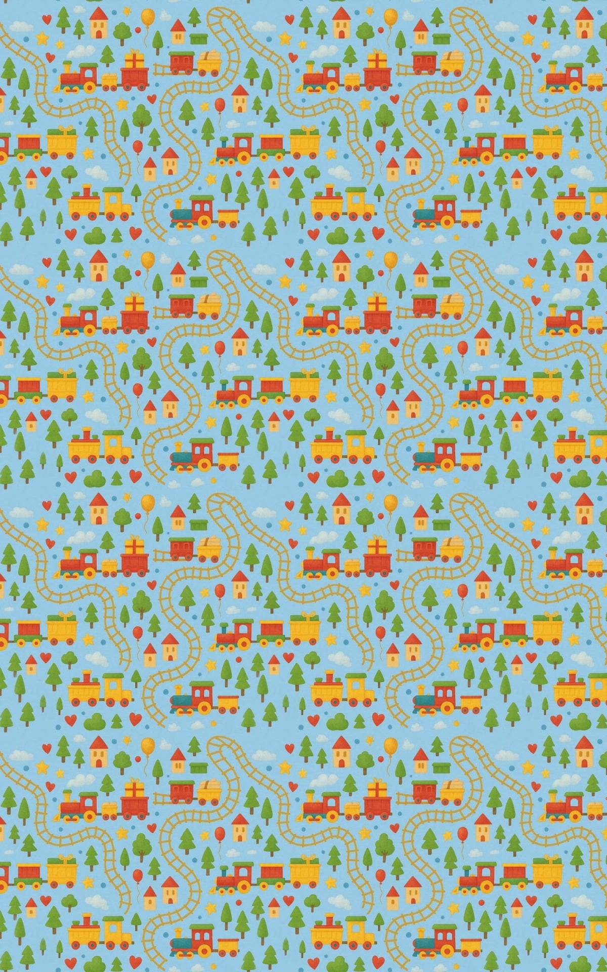 Toy Train Roundabout - London Penny Gift Wrap