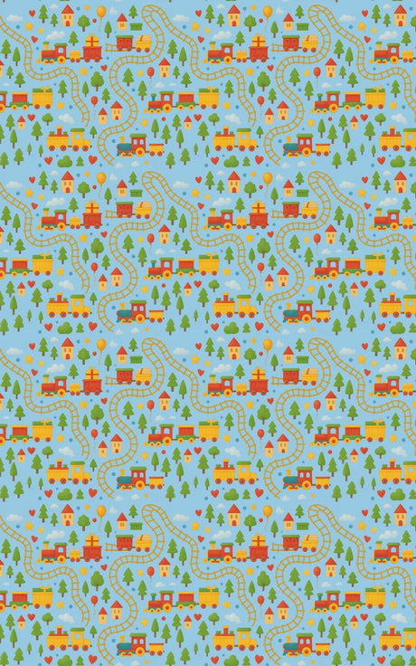 Toy Train Roundabout - London Penny Gift Wrap