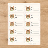 Toybob Purrfectly Yours Gift Tag Sticker Sheet