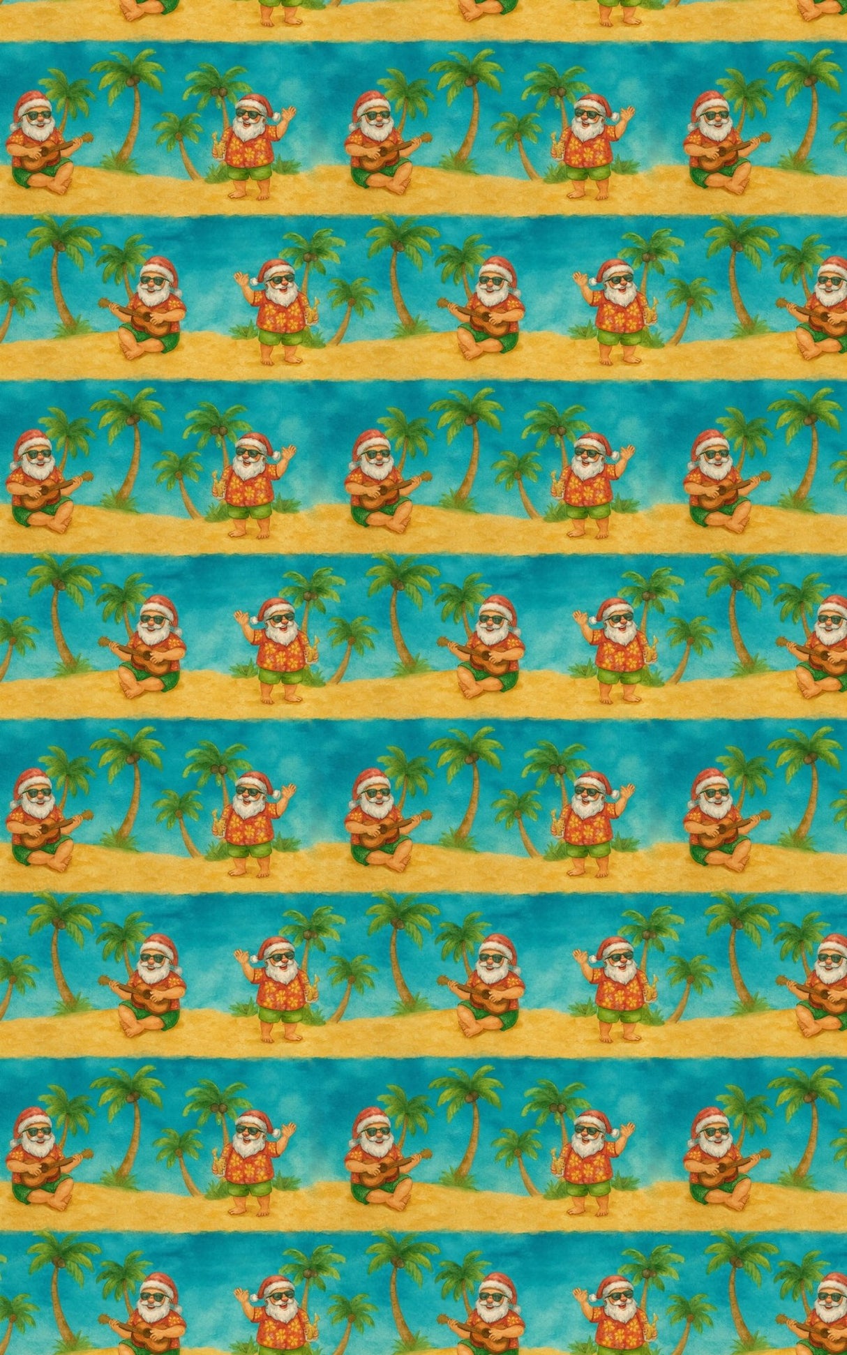 Aloha Santa - London Penny Gift Wrap