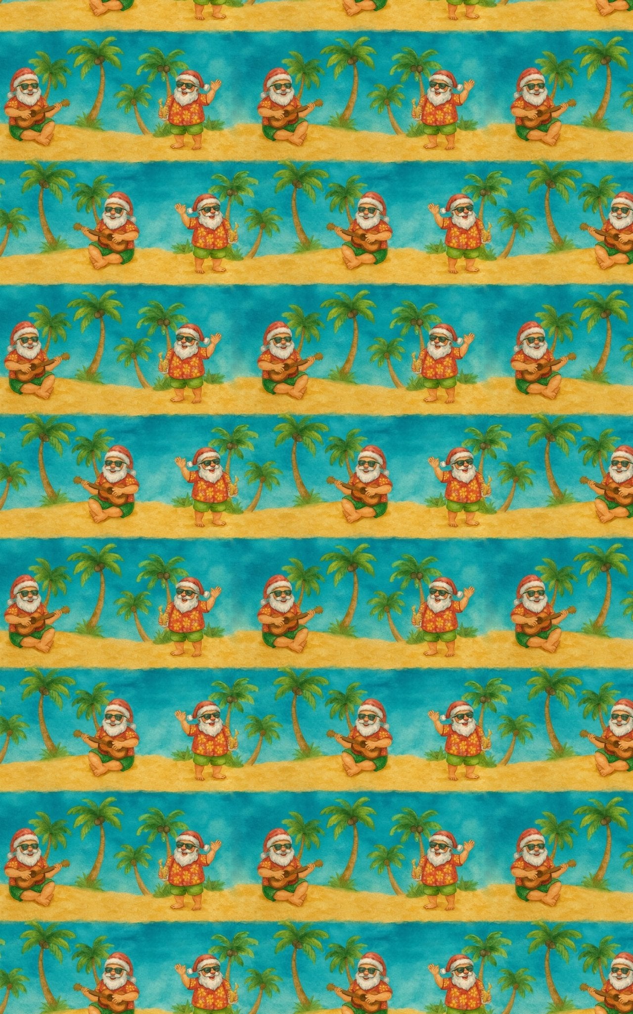 Aloha Santa - London Penny Gift Wrap