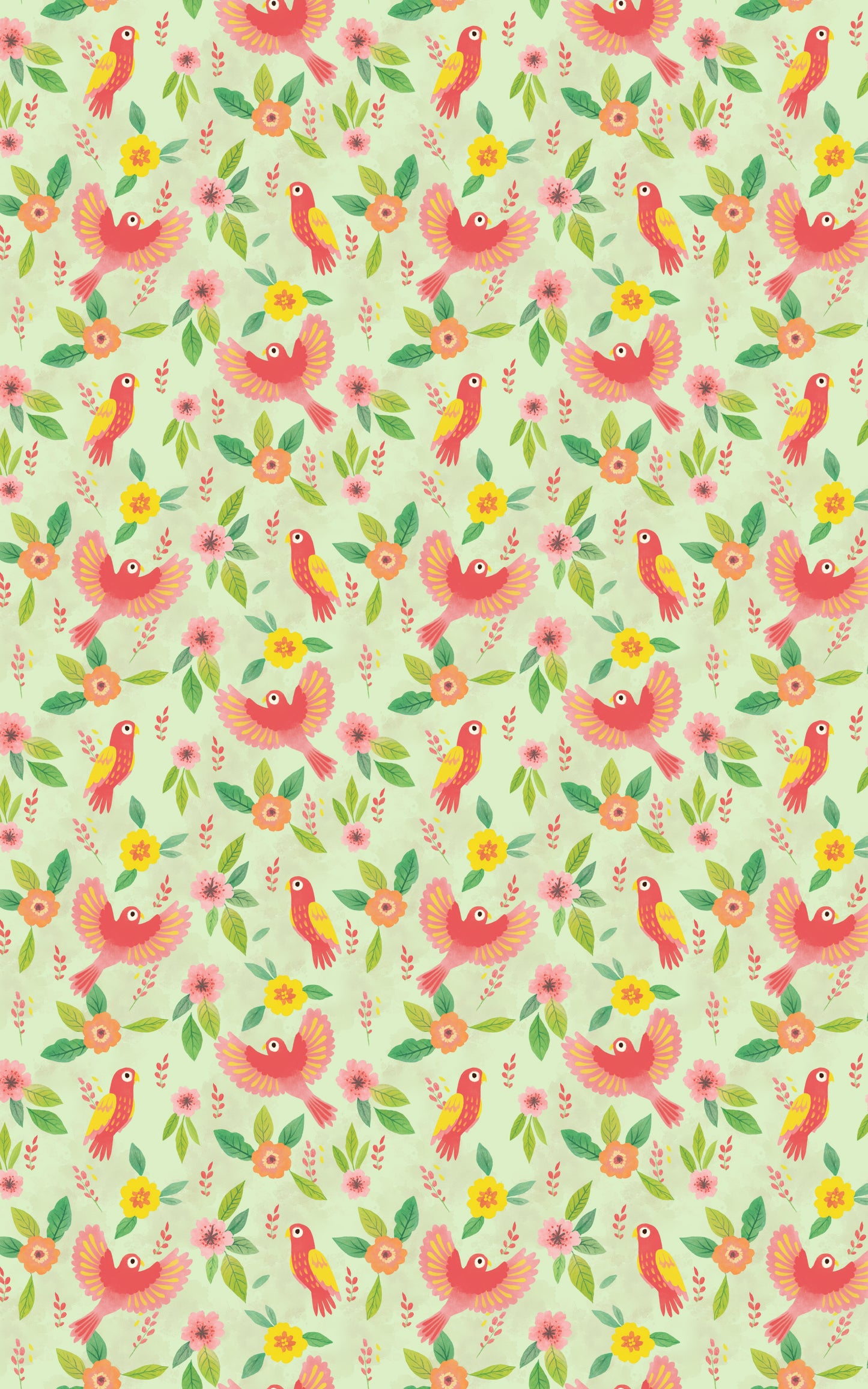 Tropical Parrot Bloom