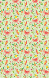 Tropical Parrot Bloom - London Penny Gift Wrap