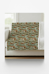 Kentucky Postcard Memories Sherpa Blanket - London Penny Gift Wrap
