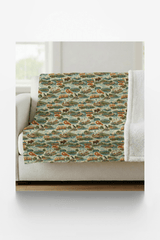 Maine Postcard Memories Sherpa Blanket - London Penny Gift Wrap
