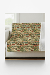 Arkansas Postcard Memories Sherpa Blanket - London Penny Gift Wrap