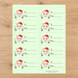 Turkish Van Santa Paws Gift Tag Sticker Sheet - London Penny Gift Wrap