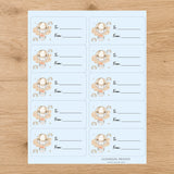 Up, Up & Away Baby Gift Tag Sticker Sheet