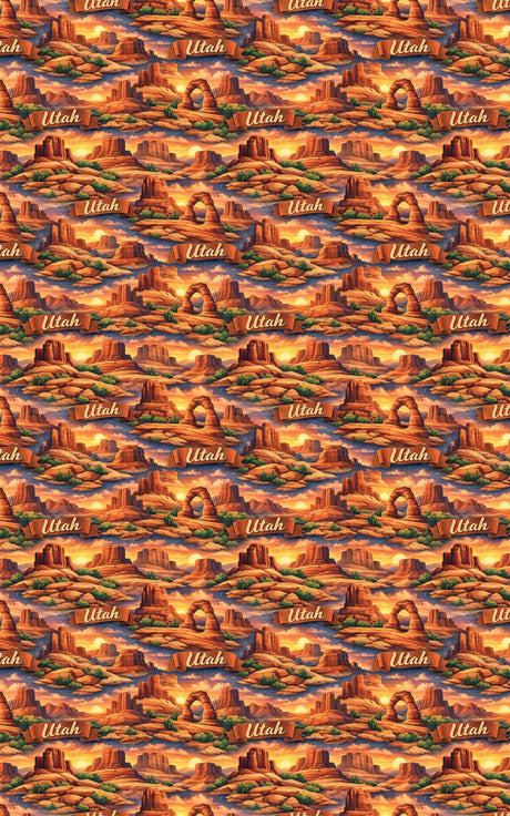 Utah Canyon Light - London Penny Gift Wrap