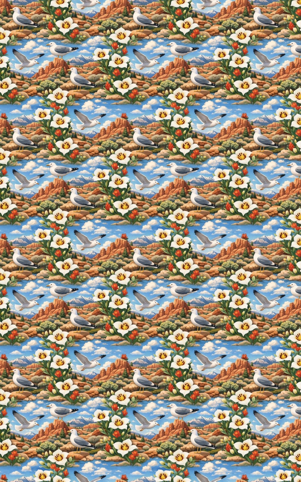 Utah Flora & Fauna - London Penny Gift Wrap