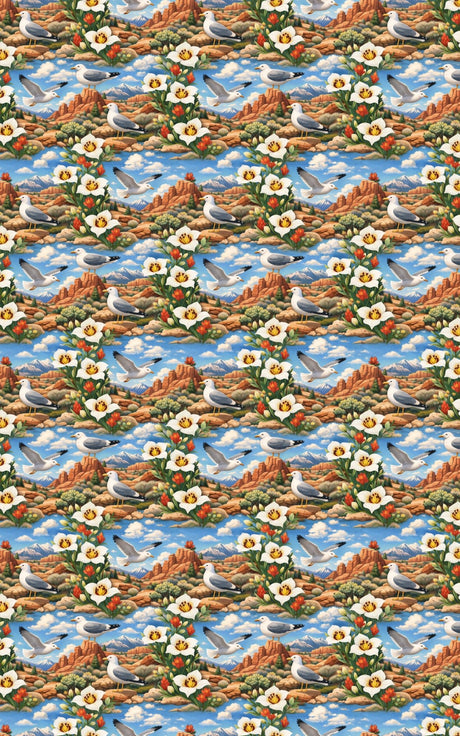 Utah Flora & Fauna - London Penny Gift Wrap