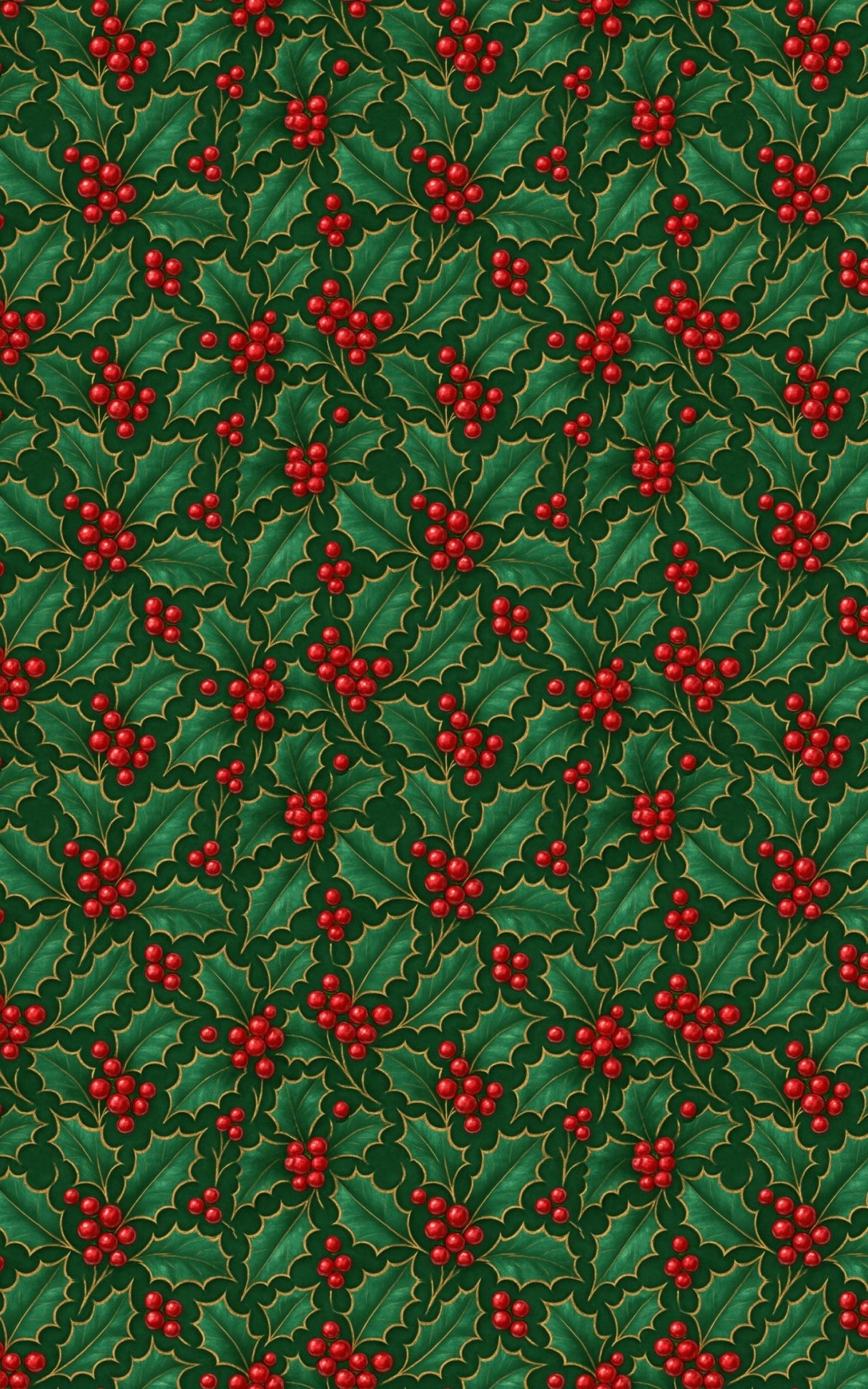 Victorian Holly - London Penny Gift Wrap