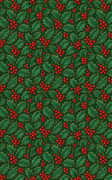 Victorian Holly - London Penny Gift Wrap