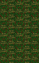 Victorian Script Merry - London Penny Gift Wrap